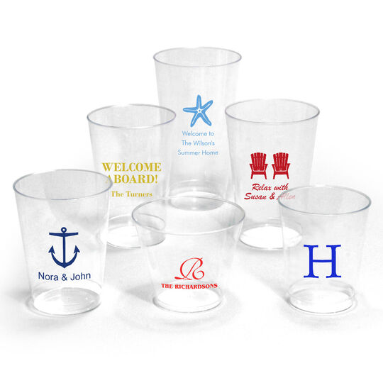 Design Your Own Nautical Theme Clear Plastic Cups